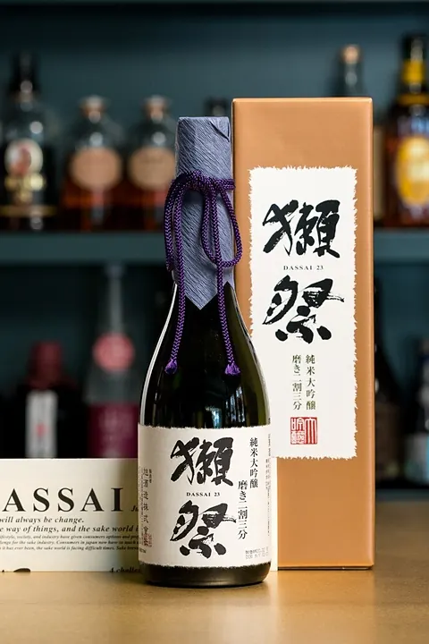 Dassai sake bottle and box