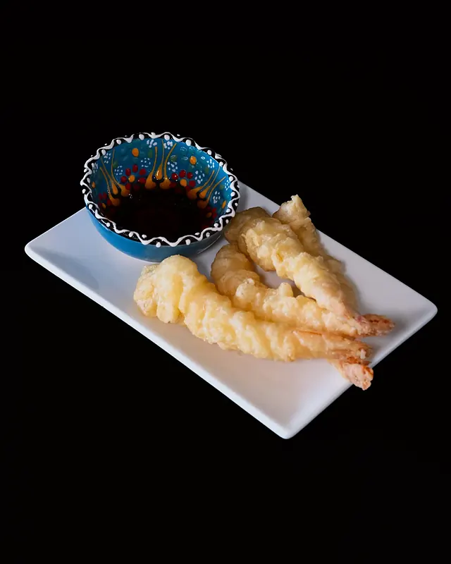 Tempura with dipping sauce